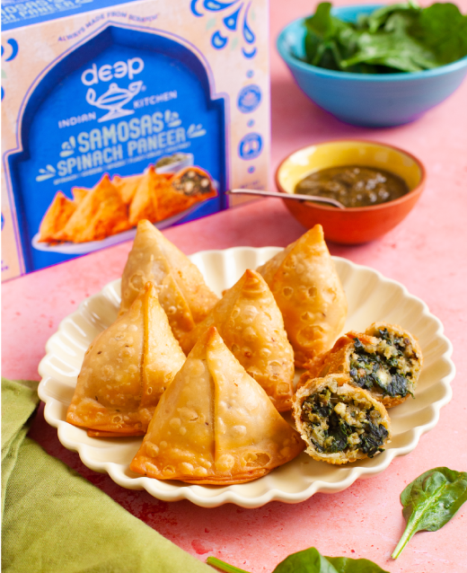 Spinach Paneer Ssamosas